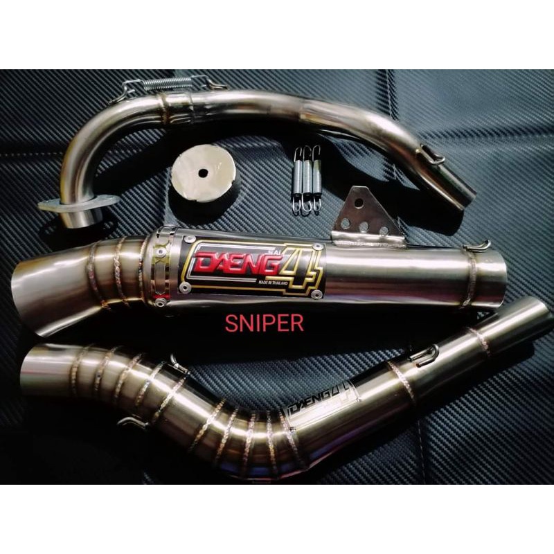 HONDA TMX 125 / TMX 155 / TMX SUPREMO OPEN MUFFLER EXHAUST COMPLETE SET