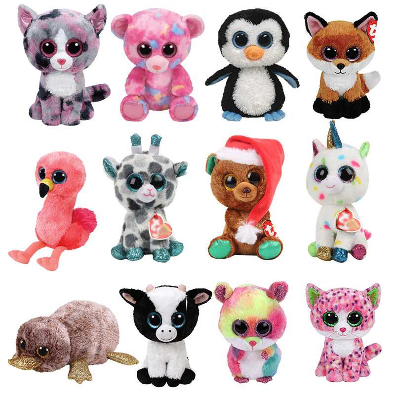 Ty Beanie Boos Big Eyes Christmas Gift Color Spotted Unicorn Color ...