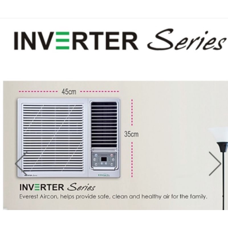 EVEREST 1hp INVERTER window type aircon COMPACT SERIES Shopee Philippines