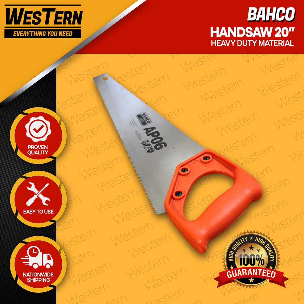 BAHCO Handsaw 20" Heavy Duty Shopee Philippines