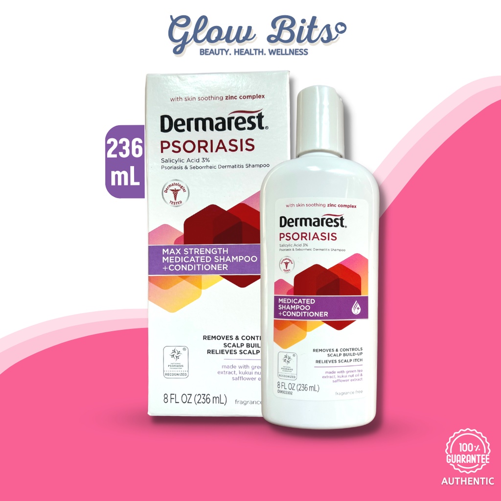 Dermarest Psoriasis Medicated Shampoo and Conditioner 8 fl oz/ 236 ml