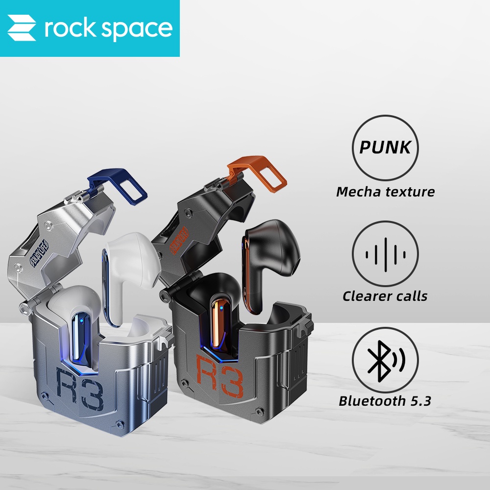 [Free Lanyard] Rock Space Steampunk R3 TWS Earphone Wireless Earbuds ...