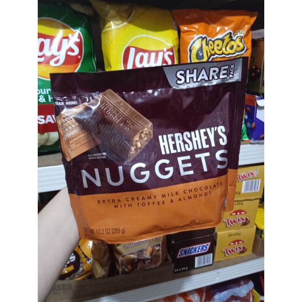 Hershey Nuggets Milk Chocolate with Toffee & almonds Shopee Philippines