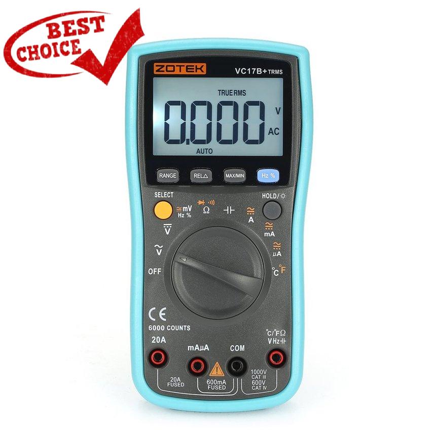 ZOTEK VC17B+ 6000 Counts TrueRMS Digital Multimeter Auto Range AC/DC