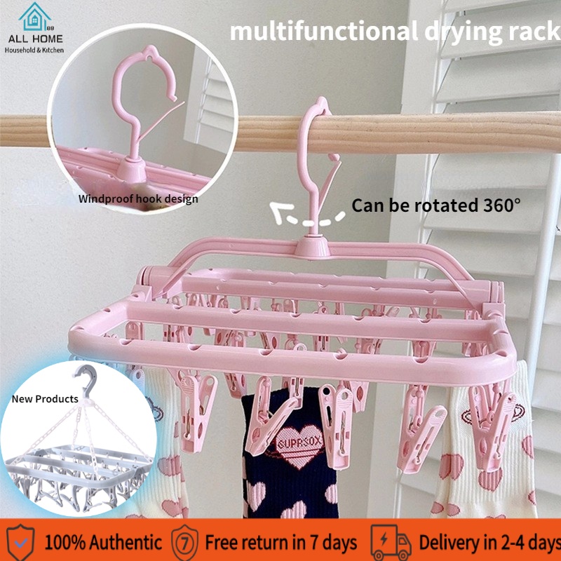 32 clip folding hanger clip drying rack drying socks multiclip clothes