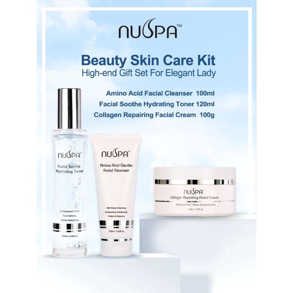 Nuspa Beauty Skin Care Set High End T Set Ageless Beauty High Quality Brightening Set