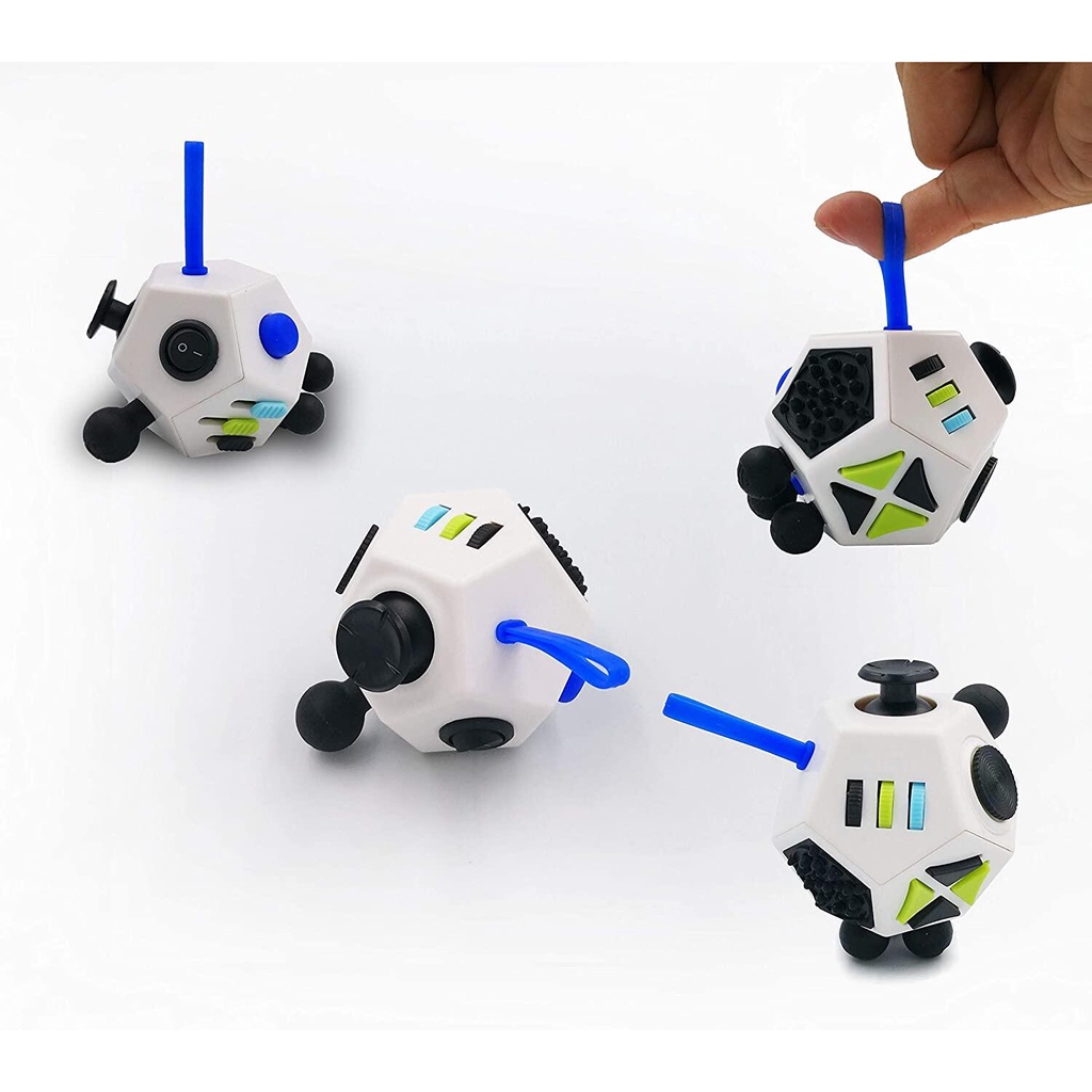 Fidget Dodecagon –12-Side Fidget Cube Relieves Stress and Anxiety Anti Depression Cube for Children