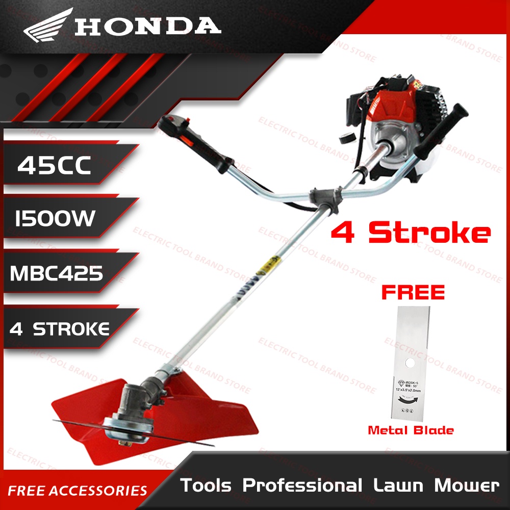 Honda Grass Trimmer 4 Stroke Brush cutter Tiller attachment with Big ...