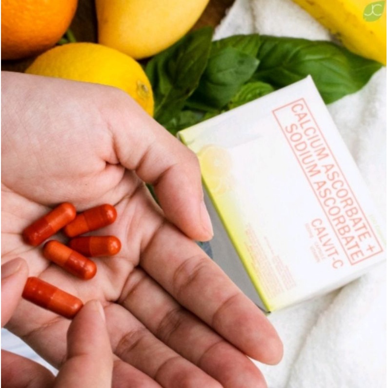 CalvitC Calcium Ascorbate +Sodium Ascorbate Vitamins 500mg (10Capsules