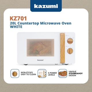 Kazumi KZ701 20L Countertop Microwave Oven White and Black