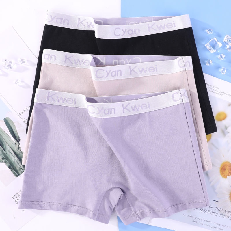 Cotton Underwear Ladies Boxer Briefs high waist seluar dalam wanita
