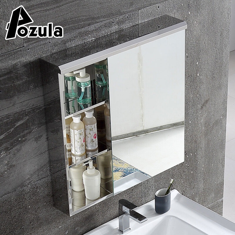 Croydex Tay Oval Cabinet - Premium Stainless Steel Bathroom