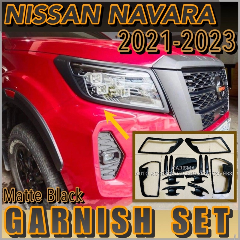 NISSAN NAVARA 20212023 GARNISH SET (navara accessories) Shopee
