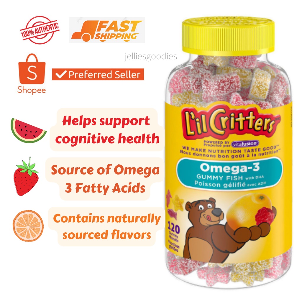 Lil Critters Omega 3 Children Fish Oil Kids Vitamins Lil Critters Omega 3 Vitamin C Antioxidant