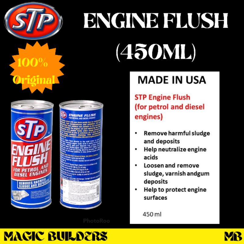 STP ENGINE FLUSH For Petroleum and Diesel Engines 450ml Shopee