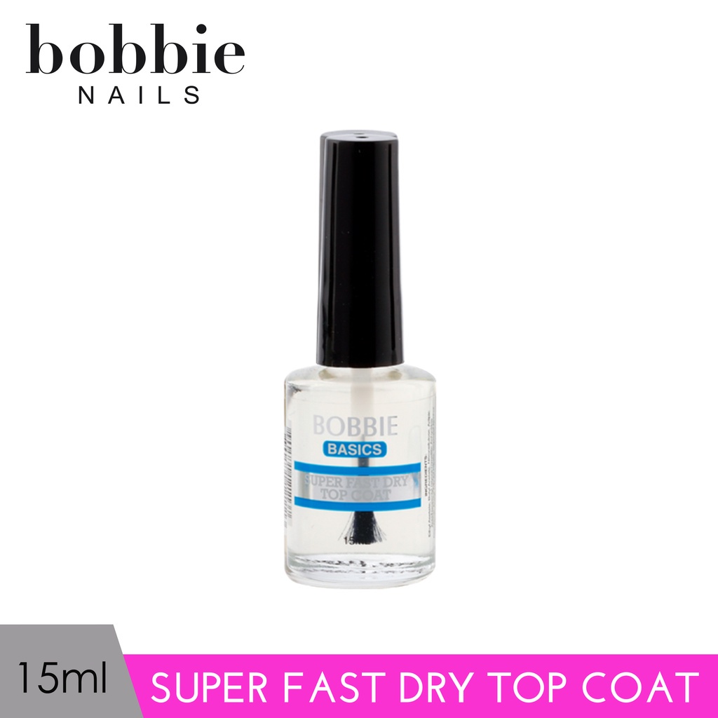Bobbie Nails Nail Basics Super Fast Dry Top Coat 15ml Shopee Philippines