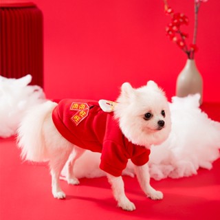 Dog Chinese New Year Lucky Charm Tiger Cny Pet Clothes Cat Costume Chinese New Year Dog Clothes Lion Dance #7