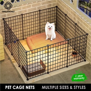 ✟Organono DIY Big Metal Net Pet Dog Cage Adjustable Cages Home For Pet Dog Fence Playpen - 35cm Pane