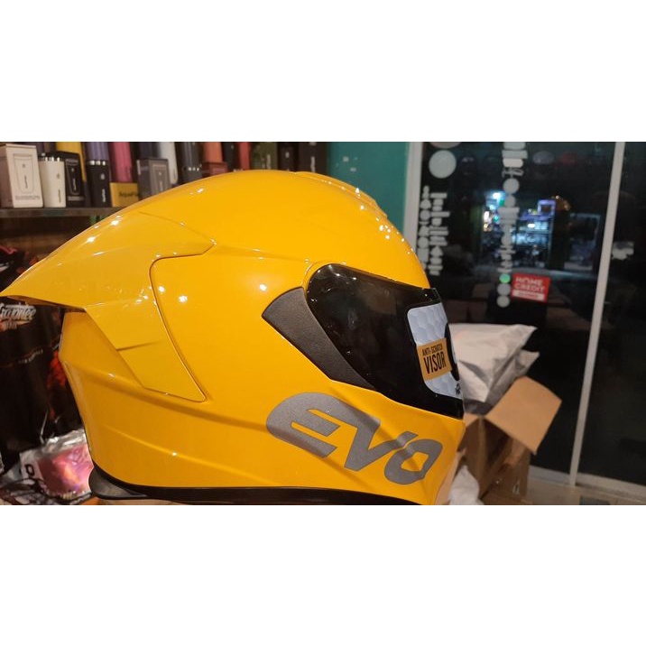 EVO HELMET GTPRO GLOSSY YELLOW FULL FACE DUAL VISOR Shopee Philippines