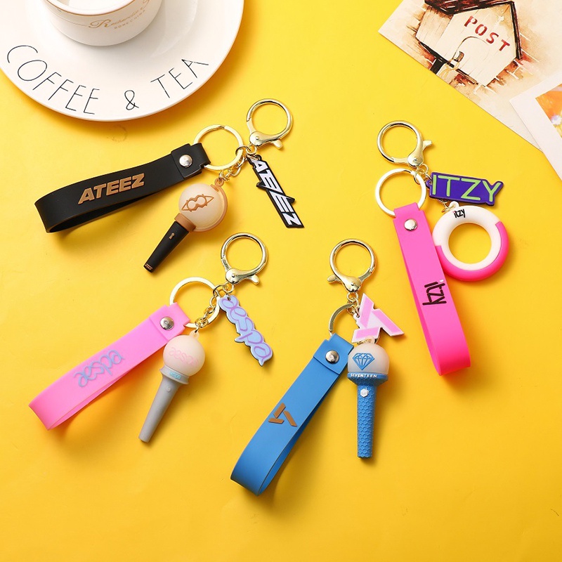 SEVENTEEN Keychain ITZY Aespa ATEEZ (G)I-DLE Red Velvet 3D Keychain ...