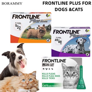 FRONTLINE Plus Flea & Tick Treatment for Dogs Cats Kills ticks and fleas