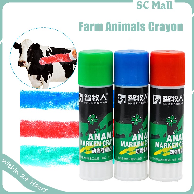 Farm Animals Crayon Pig Cattle Cow Sheep Marker Marking Identify Pen
