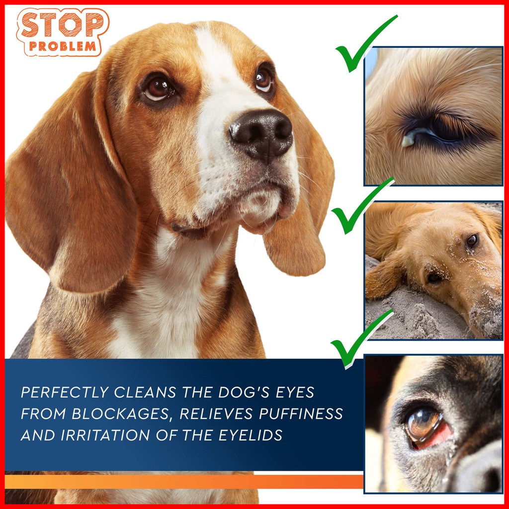60ML Cats and dogs universal herbal to remove tear stains eye wash herbal mild clean to tear stains #6