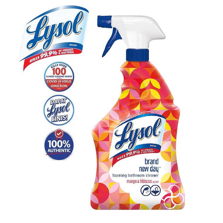 Lysol Mango & Hibiscus Foaming Bathroom Cleaner 946mL Shopee Philippines