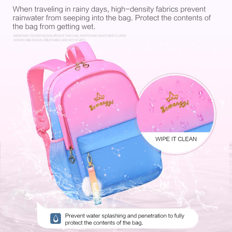 Schoolbag Backpack Cute Waterproof Girl Kids Bagpack Studen Comfortable Large capacity School Bag
