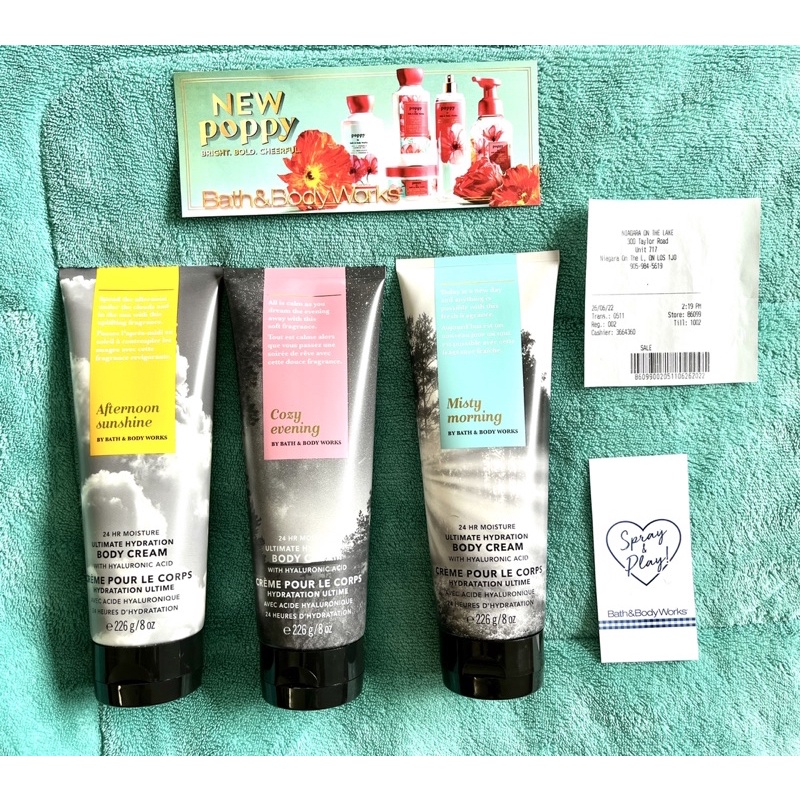 Canada Bath & Body Works SUMMER LIMITED EDITION CREAM Misty Morning