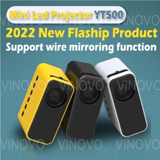 YT500 1080PHD Mini Projector LED Portable Video Projector Home Theater Media Player USB Audio Player