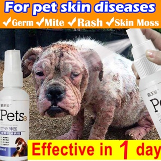 Pet Dog Skin Treatment Spray Antifungal Spray Dog Skin Disease Treatment for Anti-Flea Anti-Itching