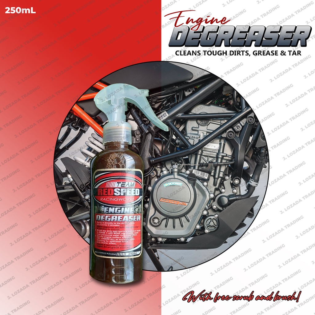 ORIGINAL TEAM REDSPEED ENGINE DEGREASER 250ml Removes Grease & Dirt