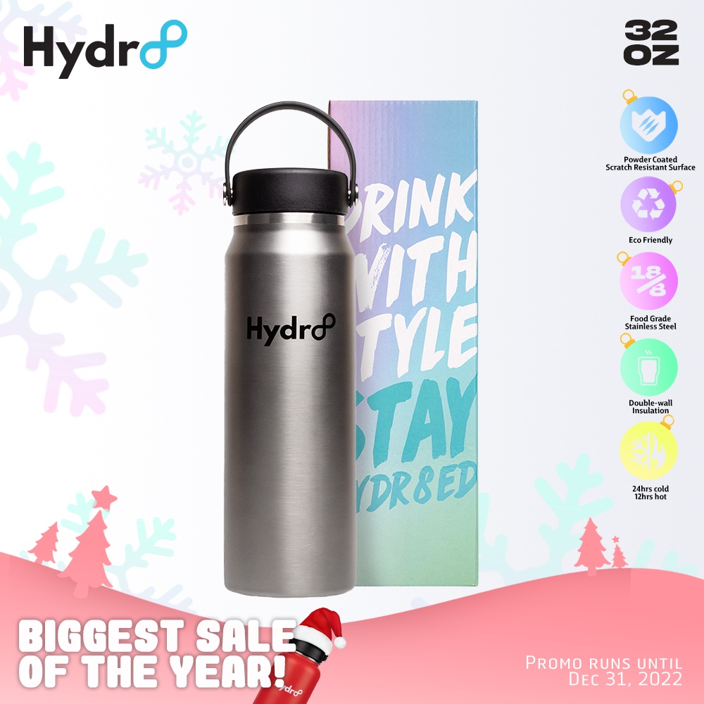 Hydr8 Lightweight Edition Insulated Stainless Steel Water Bottle ...