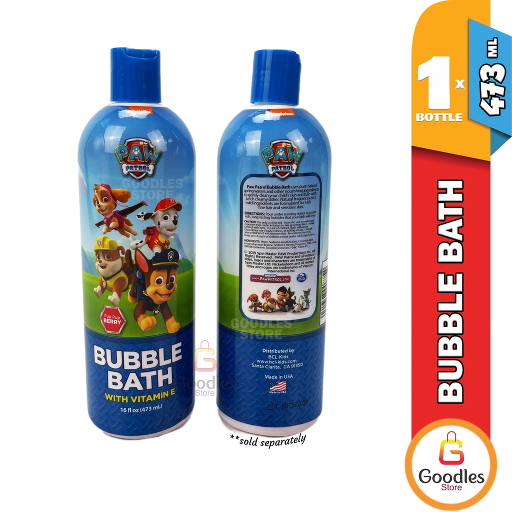 Nickelodeon Paw Patrol Bubble Bath with Vitamin E Paw Patrol Body Wash