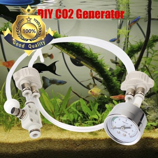 CO2 Valve Diffuser For Fish Tank Water Grass CO2 Generator System Kit With Pressure Air Flow Device