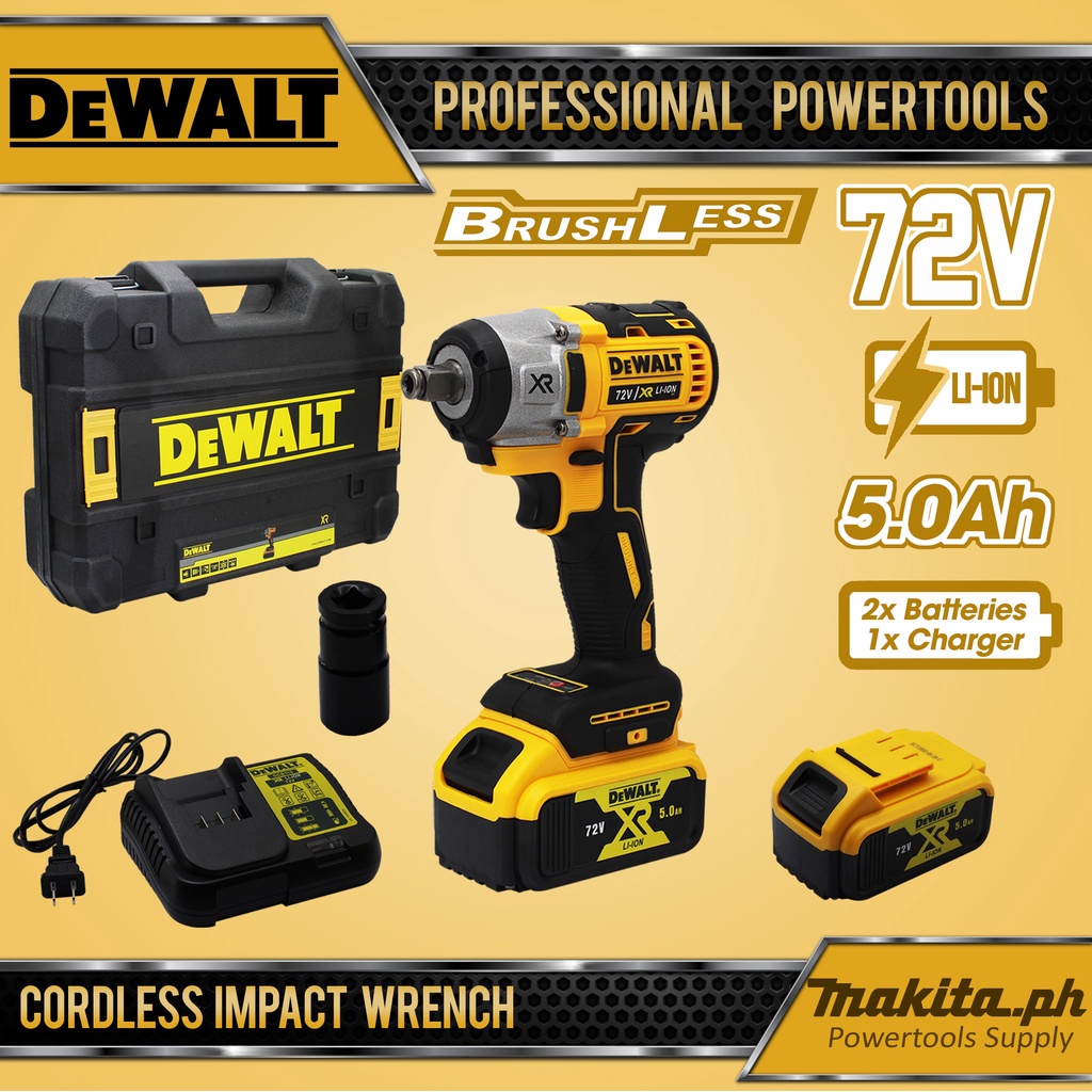 DeWALT 72V DCF880 Brushless Cordless Impact Wrench Shopee Philippines