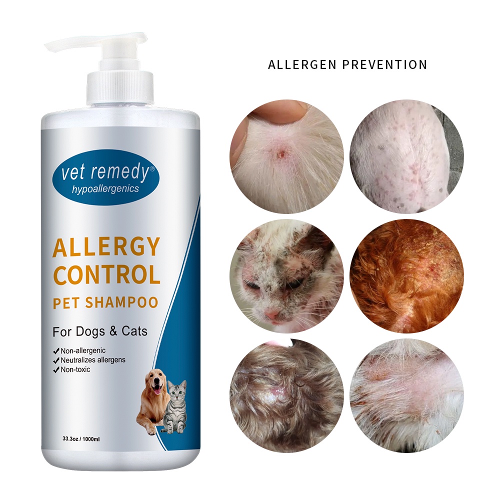 (hot)ↂVET REMEDY COAT SOLUTION SERIES -Allergy/Shed/Odor/Parasite Control Shampoo for Dogs & Cats 1 #5