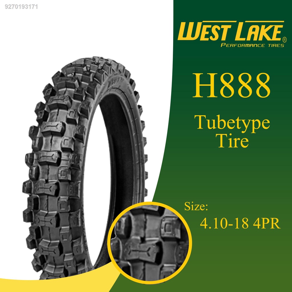 (HOT) Westlake 4.1018 4PR TUBETYPE H888 (REAR) MOTORCYCLE TIRE