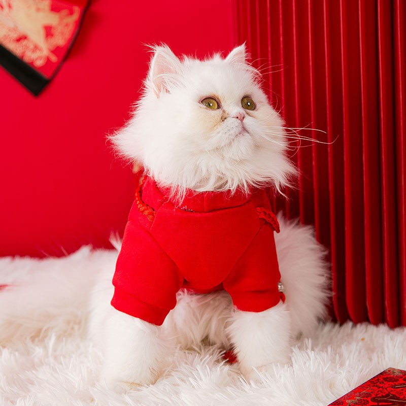 Dog Chinese New Year Lucky Charm Tiger Cny Pet Clothes Cat Costume Chinese New Year Dog Clothes Lion Dance #5