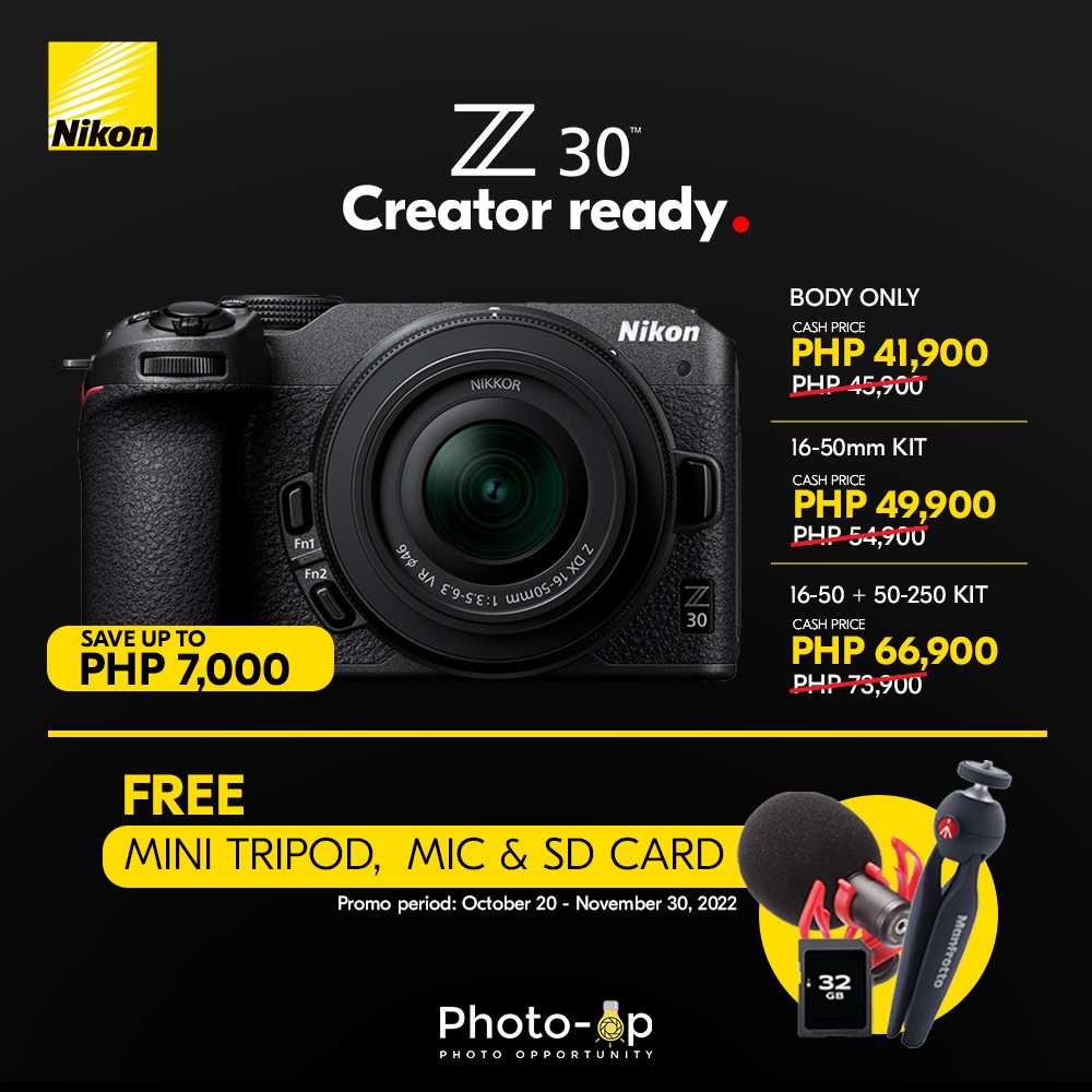 Nikon Z30 Mirrorless Camera Shopee Philippines