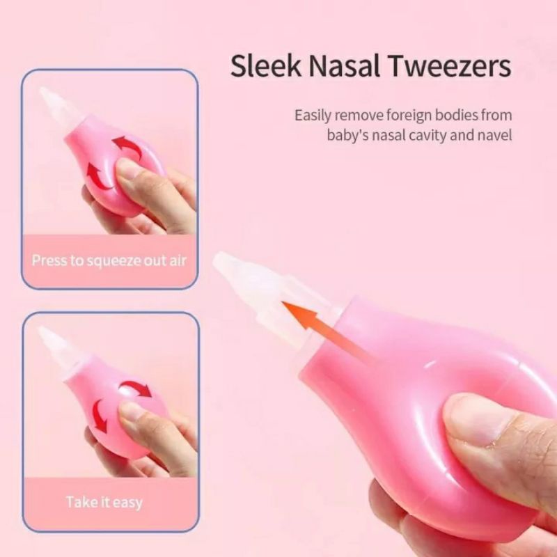 Silicone Baby Nose Cleaner Pump Infant Sucker Nasal Vacuum Mucus Nasal Aspirator | precious babies