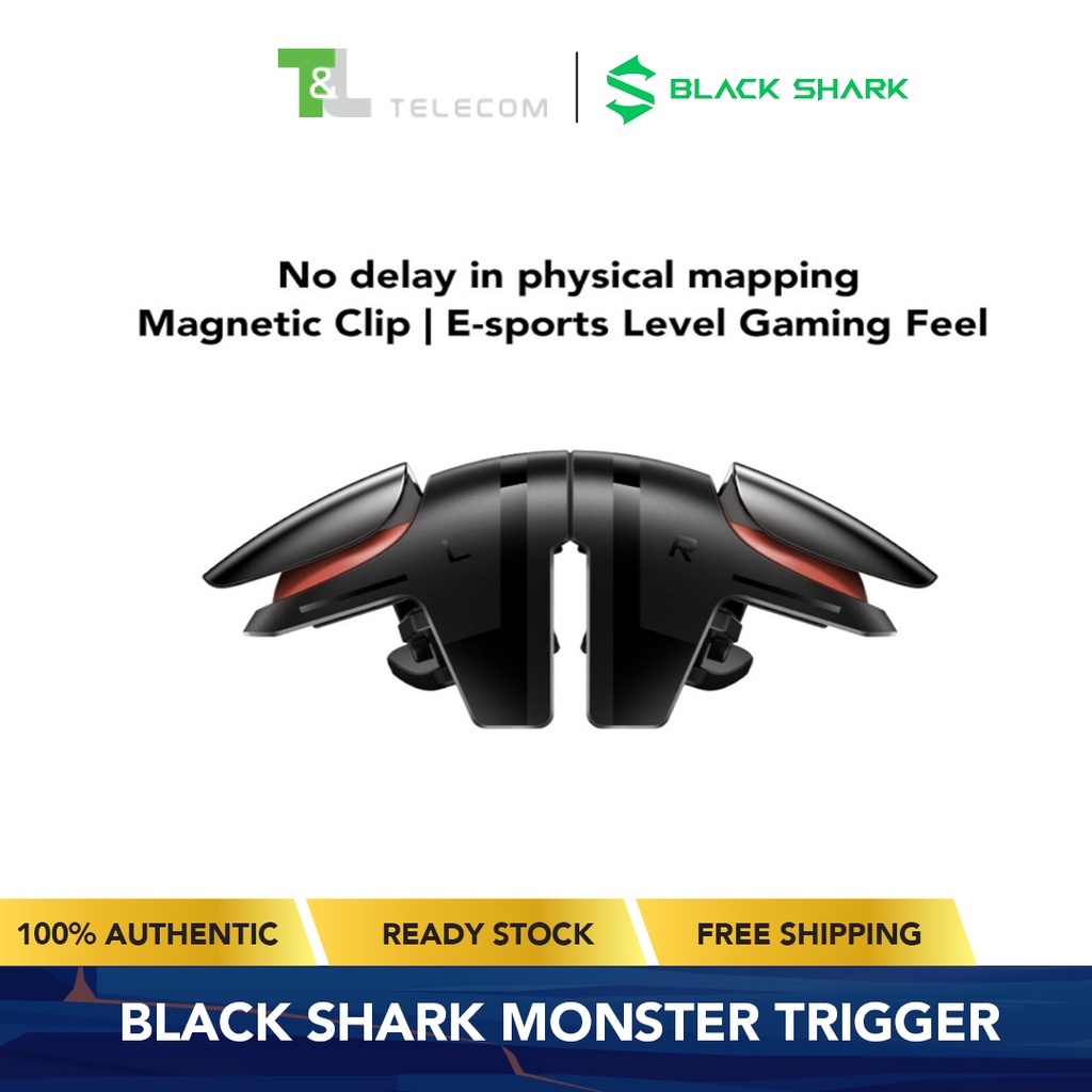 Black Shark Monster Gaming Triggers / Black Shark Game Triggers | Portable  | Matte Alloy Finishing | Suitable for Gaming | Compatible with iOS Android  Phone | Shopee Philippines