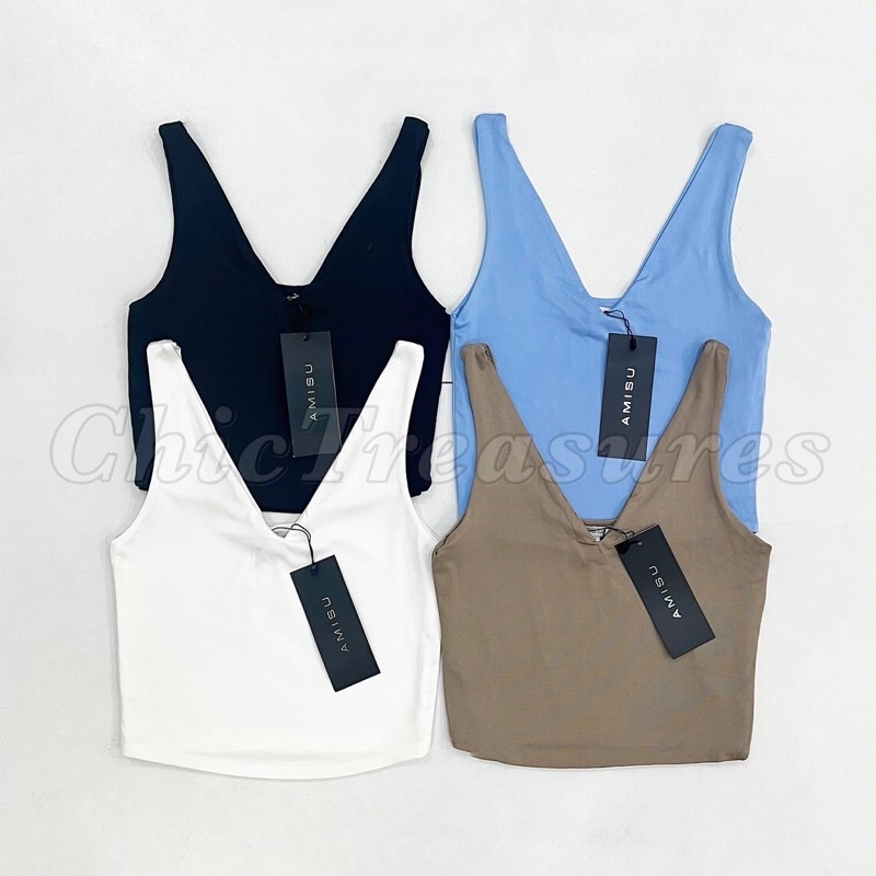 AMISU Vneck Tank Top | Shopee Philippines