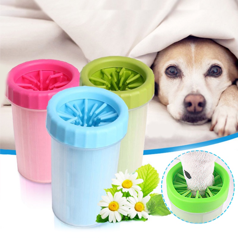 (hot)∋Pet New Land .Pet Paw Cleaner Pet Foot Cleaning Cup Portable Outdoor Manual Quick Dog Foot W #7