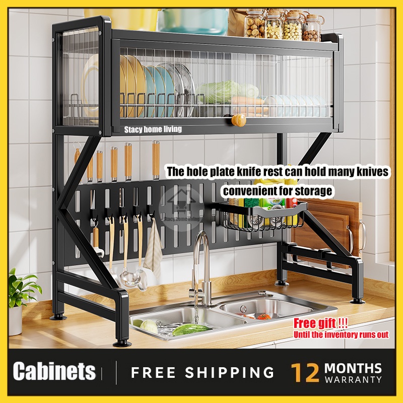 dish rack Kitchen Rack Kitchen Dustproof Sink Rack Cook Room Stainless