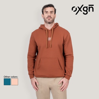 OXGN Generations Hoodie With Embroidery For Men (Brown/Light Peach/Green/Dark Red)