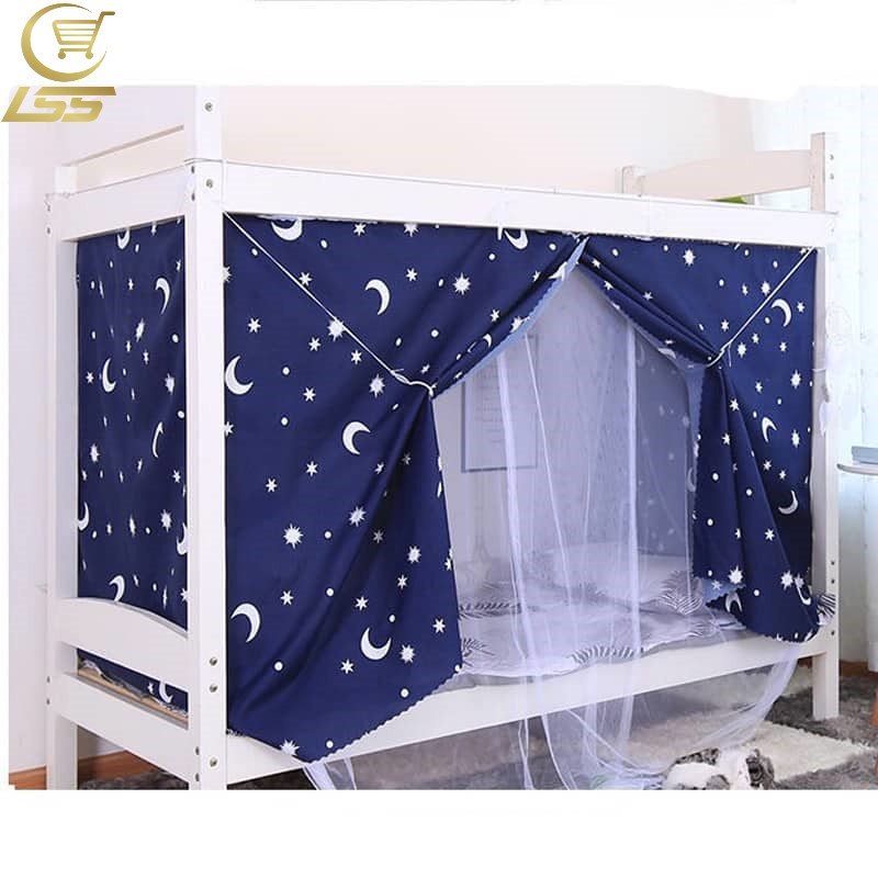 Efeq Bed Curtain with Mosquito Net Dormitory Double Deck Privacy Cover