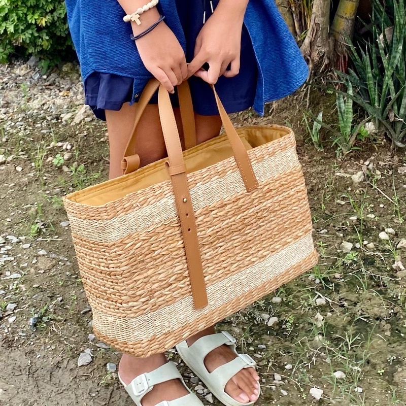 ABACA AND BANGKUAN GRASS RECTANGULAR TOTE BAG Shopee Philippines