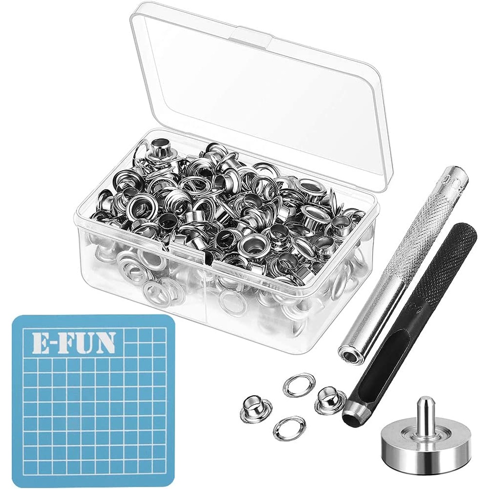 Grommet Tool Kit,Eyelet Pliers Set, Eyelet Tool, Eyelet Set 6 mm